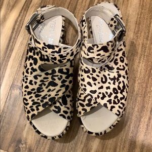 Matisse leopard platforms